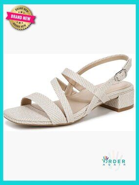 Block Heel Sandals Soft Comfort Dress Sandals Cushioned Footbed Round Toe